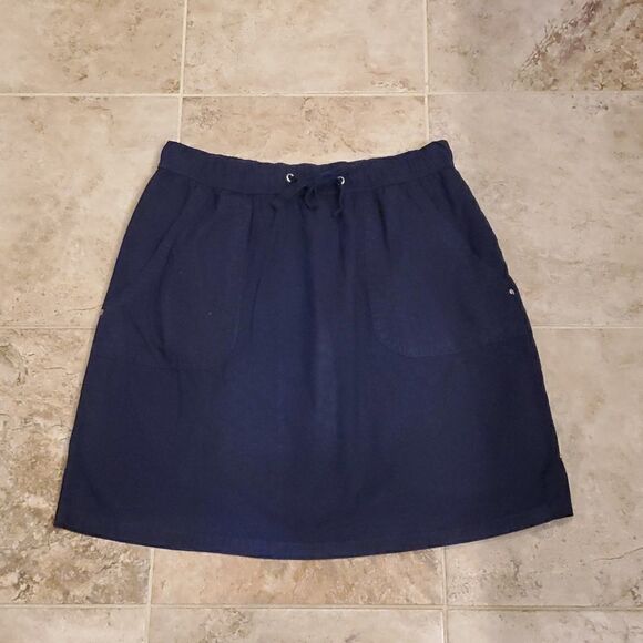 Croft&Barrow navy blue cotton skort - Picture 1 of 4